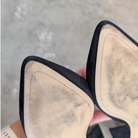 Sam Edelman Rodney d'Orsay Black Suede Leather Pointed Toe Flats, size 9 - Picture 6 of 6